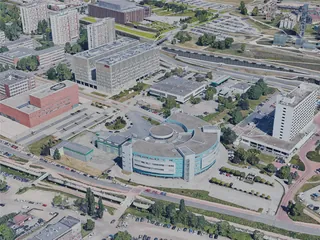 Katowice City, Poland (2025) 3D Model preview