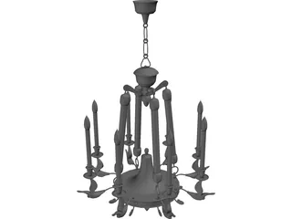 Chandelier 3D Model preview