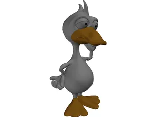Duck Cartoon 3D Model preview
