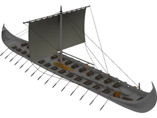 Gokstad 3D Model preview