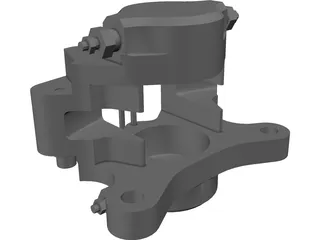 Brake Caliper 3D Model preview