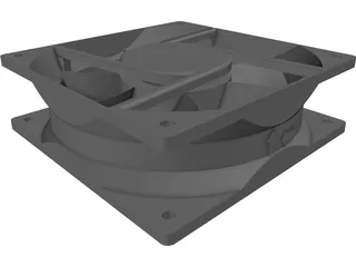 Cooling Fan 3D Model preview