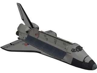 Space Shuttle Atlantis 3D Model preview