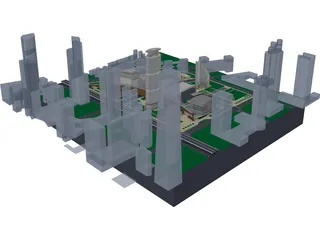 City Centre 3D Model preview