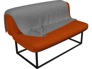Sofa Bed 3D Model preview