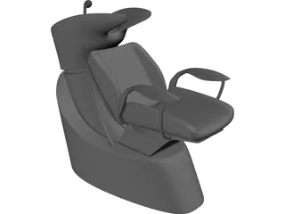 Lavatesta Hair Chair 3D Model preview