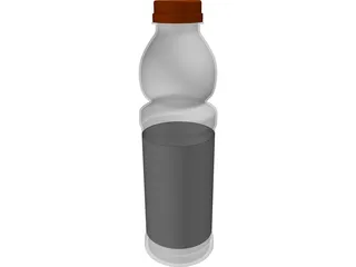Bottle Plastic 3D Model preview