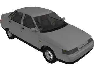 VAZ 2110 3D Model preview