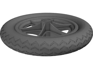 Wheel 12 Inch 3D Model preview