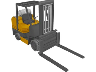 Forklift Toyota 3D Model preview