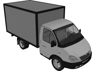 Gaz 3302-14 Gazel 3D Model preview