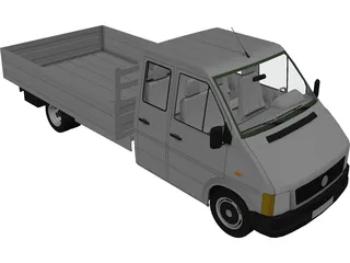 Volkswagen LT Truck Double Cab 3D Model preview