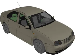 Volkswagen Bora 3D Model preview