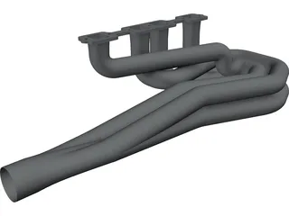 Dodge header driver side 3D Model preview