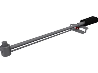 Torsion Style Torque Wrench 3D Model preview