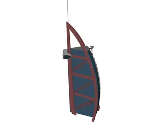 Burj Al Arab 3D Model preview