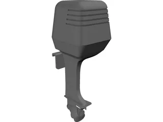 Outboard Motor 3D Model preview