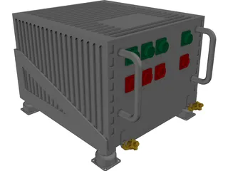 Aircraft Avionics LRU 3D Model preview