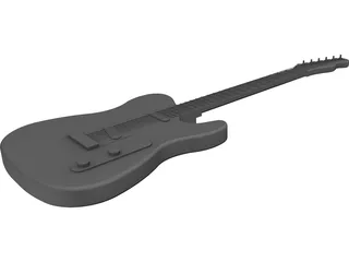 Guitar Electric 3D Model preview