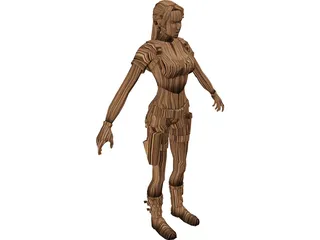 Lara Croft 3D Model preview