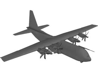 Lockheed C-130 Hercules 3D Model preview