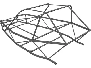 Chassis Buggy Cross Frame 3D Model preview