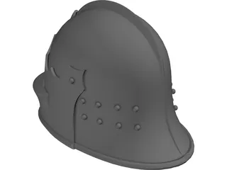Helmet Italian Sallet 3D Model preview