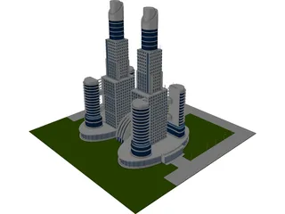 Mega Trade Center 3D Model preview