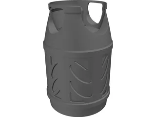 Propane Cylinder 3D Model preview