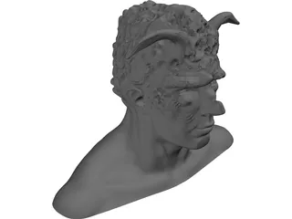 Monster Head 3D Model preview