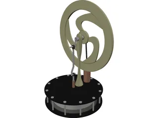 Sterling Engine 3D Model preview