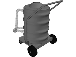 Vacuum Cleaner Industrial 3D Model preview
