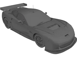 Chevrolet Corvette C6-R 3D Model preview
