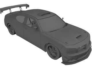 Dodge Charger-SRT-8 Mopar Drift 3D Model preview