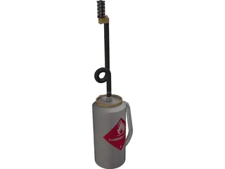 Drip Torch 3D Model preview