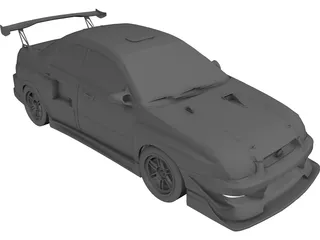 Subaru Impreza WRX STi GDB 3D Model preview