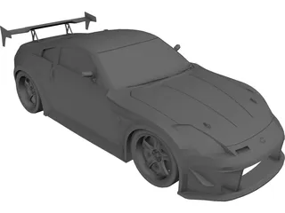 Nissan 350Z [Tuned] 3D Model preview