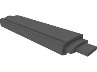 USB Flash Drive 3D Model preview