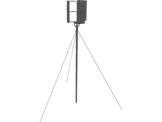 Vertical Axis Wind Turbine 3D Model preview