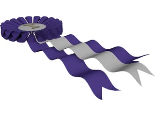 Blue Ribbon 3D Model preview