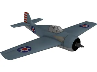 F4F-4 Wildcat 3D Model preview