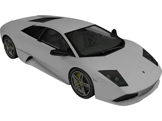 Lamborghini Murcielago LP640 3D Model preview
