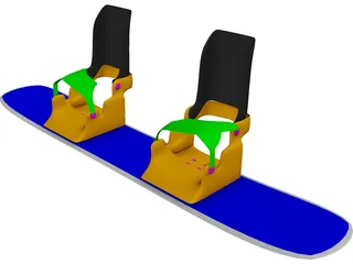 Skateboard 3D Model preview