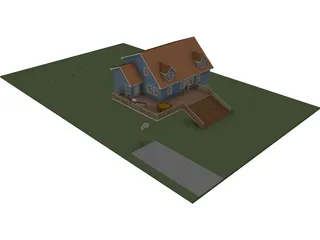 Cape House 3D Model preview
