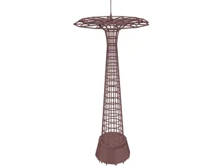 Parachute Jump in Coney Island 3D Model preview