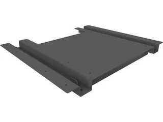 TV Rack 3D Model preview