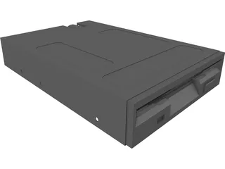 PC Floppy Disk Drive 3D Model preview