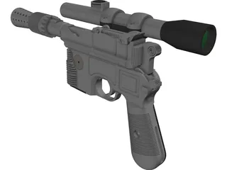 Star Wars DL-44 Blaster 3D Model preview