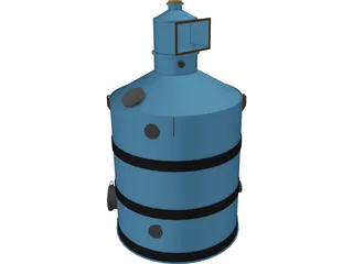 Salt Tank 3D Model preview