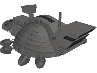 Dune Harvester 3D Model preview